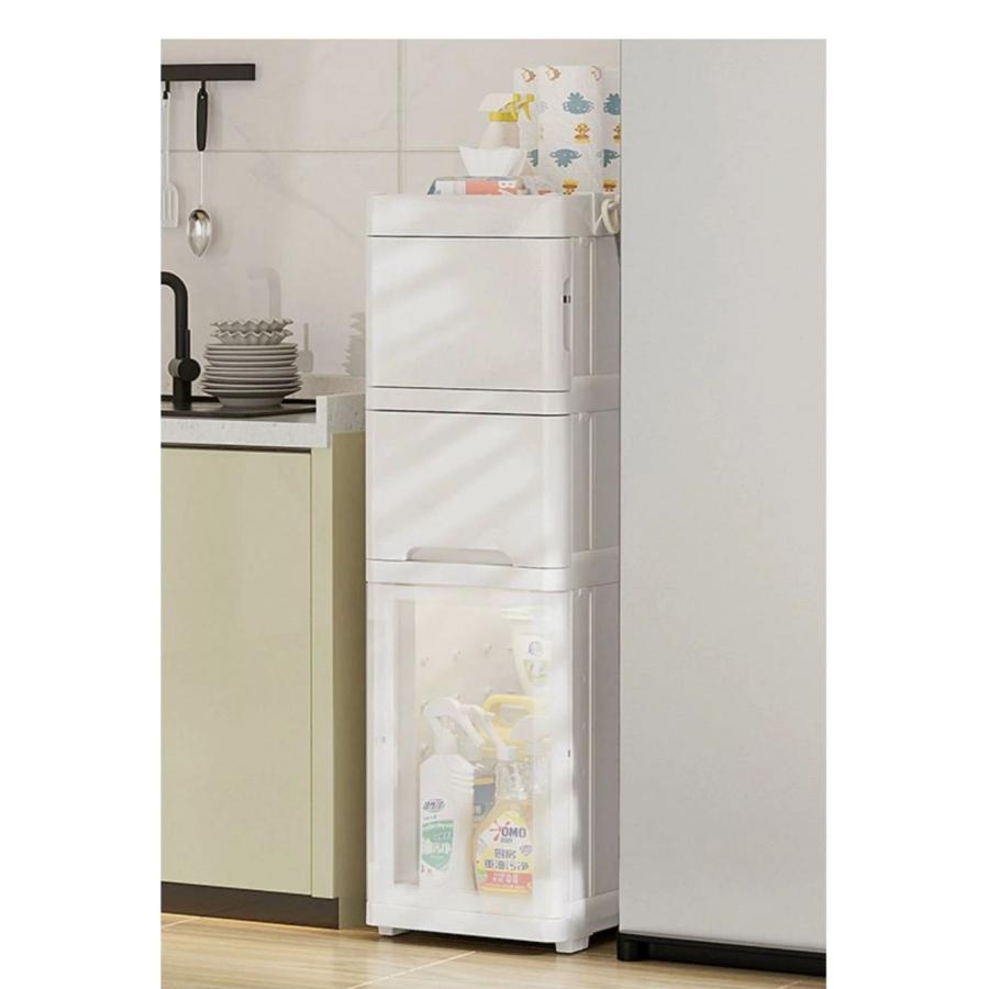 収納ラック キャスター付き 収納ボックス 取っ手付き キッチンワゴン 蓋 3段 4段 子供部屋 子供部屋収納 おもちゃ収納 ベビー用品 洗面台 トイレ収納 |  | 06