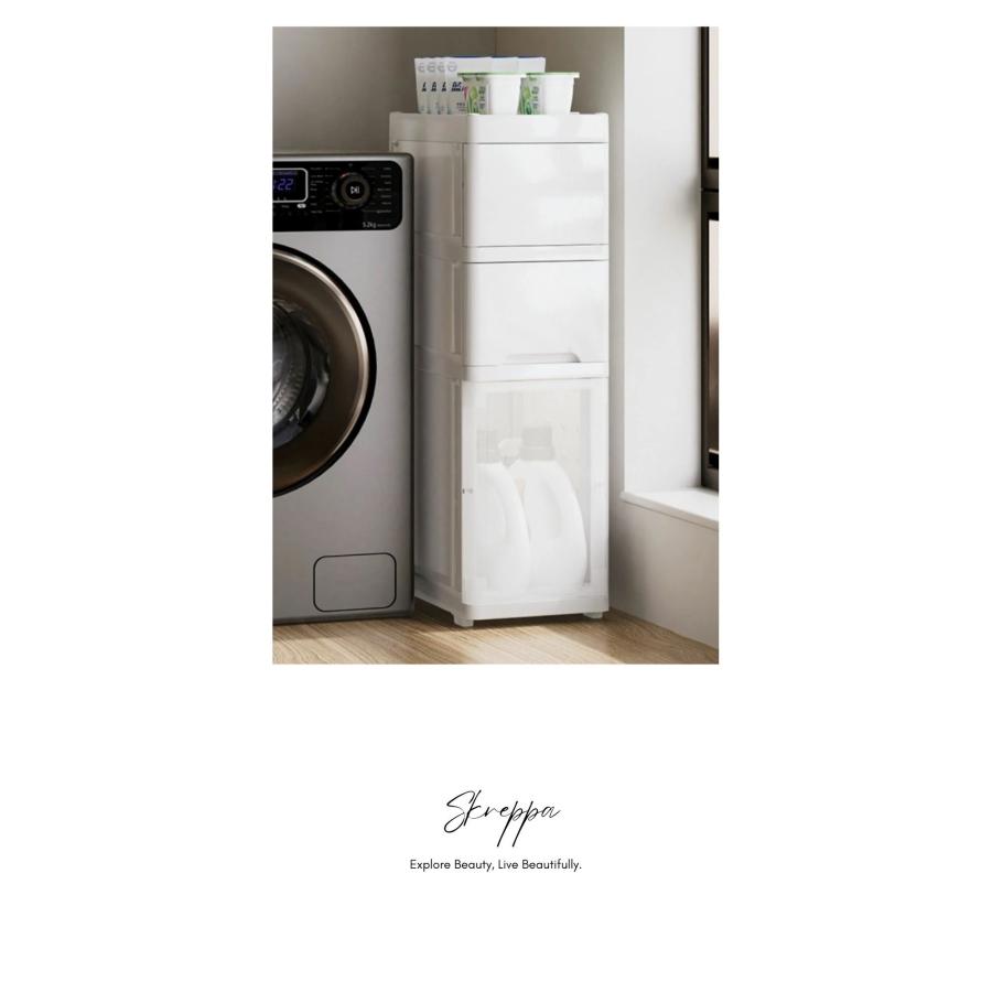 収納ラック キャスター付き 収納ボックス 取っ手付き キッチンワゴン 蓋 3段 4段 子供部屋 子供部屋収納 おもちゃ収納 ベビー用品 洗面台 トイレ収納 |  | 07