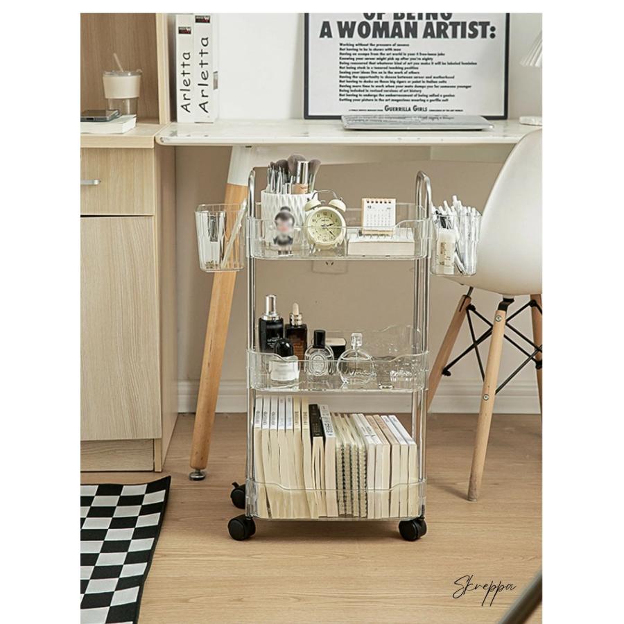 アクリルラック 透明 ラック おしゃれ 収納ラック キャスター付き 本棚 クリア棚 アクリル シェルフ 簡単組立 収納 収納ラック 3段 2段 インテリア 子供部屋 |  | 04