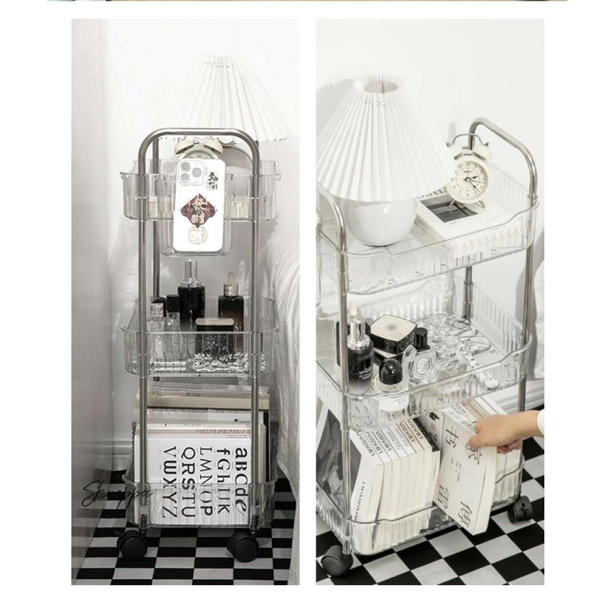 アクリルラック 透明 ラック おしゃれ 収納ラック キャスター付き 本棚 クリア棚 アクリル シェルフ 簡単組立 収納 収納ラック 3段 2段 インテリア 子供部屋 |  | 05