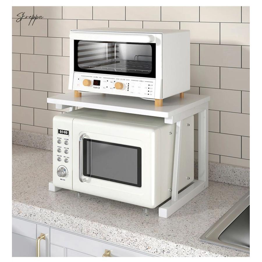 レンジ上 ラック レンジラック ラック キッチンラック レンジ台 電子レンジラック キッチン収納 キッチンラック カウンター上 キッチン収納棚 レンジ台 |  | 04