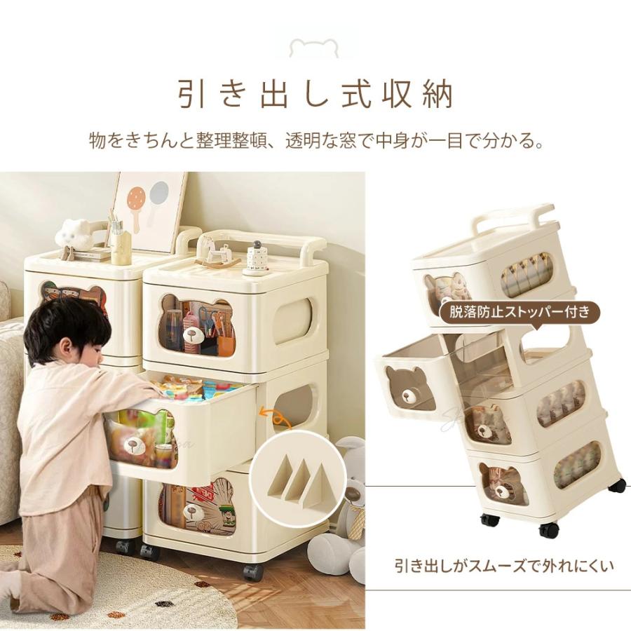 収納ワゴン キッチンワゴン ベビーワゴン キャスター付き スリムワゴン