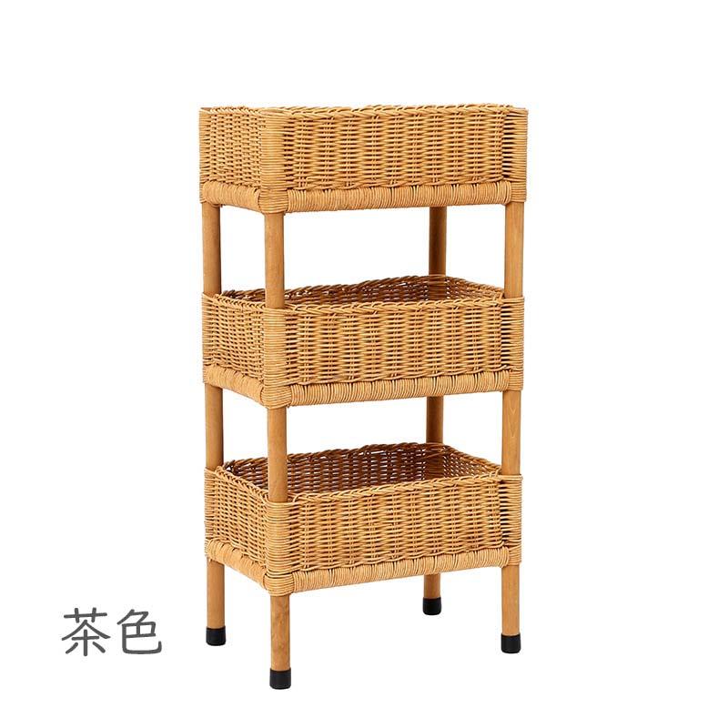 ラタン 3段 ラック 籐 ラタン 収納ラック 収納ワゴン 籐家具 ラタン ランドリー サニタリー 脱衣カゴ キッチンワゴン ワゴン ラック 隙間収納 ネイル キッチン |  | 09