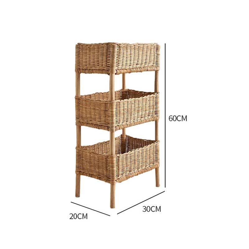 ラタン 3段 ラック 籐 ラタン 収納ラック 収納ワゴン 籐家具 ラタン ランドリー サニタリー 脱衣カゴ キッチンワゴン ワゴン ラック 隙間収納 ネイル キッチン |  | 10