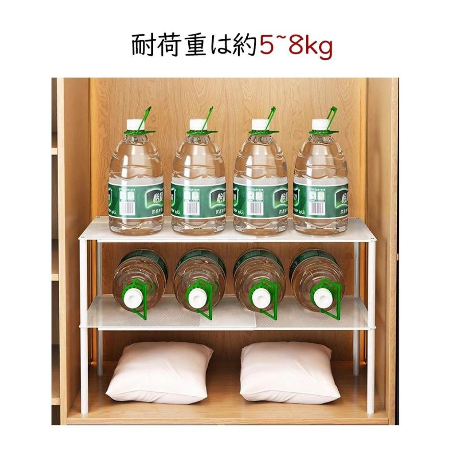収納ラック 伸縮 伸縮棚 積み重ね 伸縮ラック クローゼット 押入れ 通気性 収納 防水 丈夫 頑丈 整理棚 シンク下 ワイド 空間活用 省スペース |  | 07