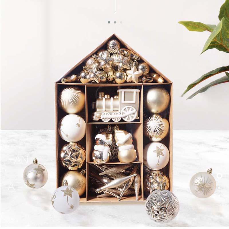 予約販売15%OFF!全6色 クリスマスツリーの飾り 70個セット 装飾