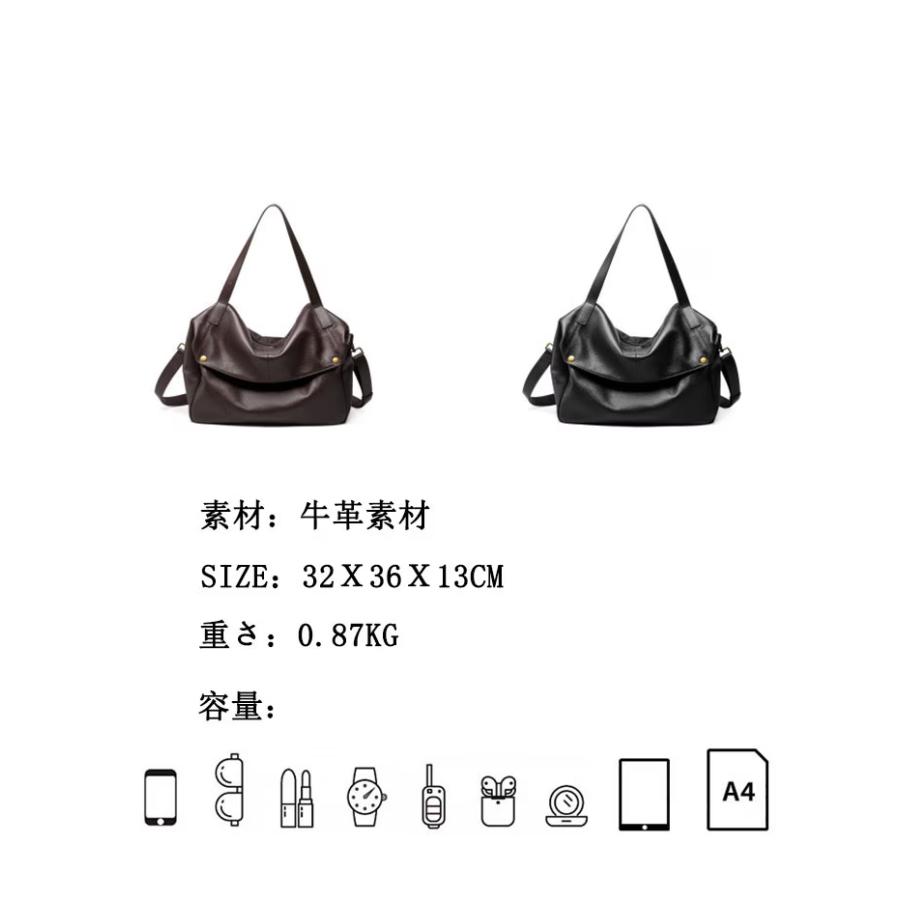 上質な牛革】 ボストンバッグ レディース 大容量 A4 本革 2way