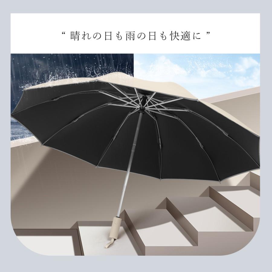 傘 逆折り 反発防止 超薄 自動開閉 晴雨兼用 折りたたみ 日傘 遮光率 