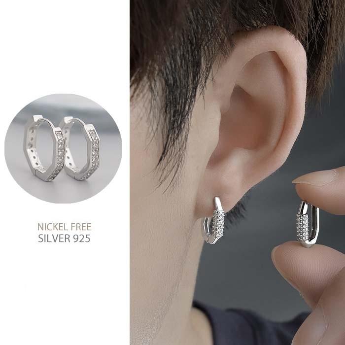 2TYPE 人気メンズピアス フープピアス 両耳用 中折れ式 おしゃれ