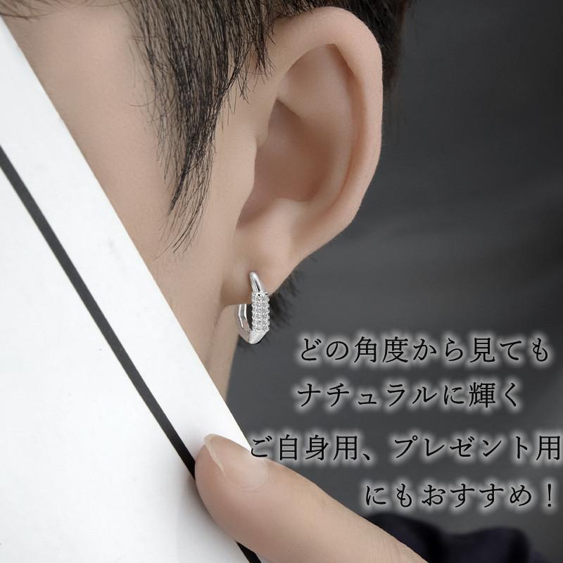 レビュー高評価の商品！ a11フープピアス 2連 ブラック シンプル