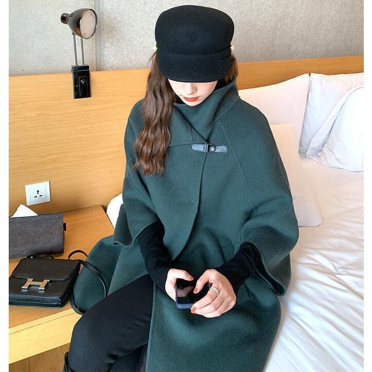 ポンチョ レディース ケープコート ケープ マント 秋冬 小柄 アウター