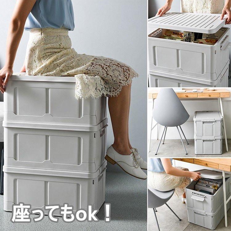 収納ボックス フタ付き 折りたたみ プラスチック おしゃれ 衣替え 夏物