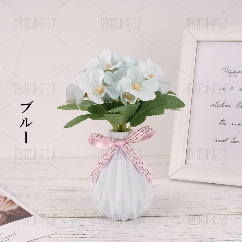 敬老の日 ギフト プレゼント ミニ 造花 花瓶付き インテリア 装飾用