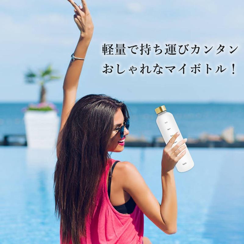 タイムマーカー付き ウォーターボトル 1000ml 水筒 1リットル Bpaフリー 目盛り おしゃれ 韓国 軽量 人気 子ども 洗いやすい スポーツ ジム Zk2452e Benu 通販 Yahoo ショッピング