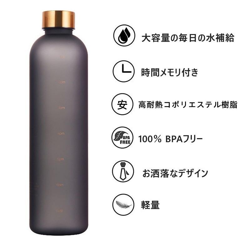 タイムマーカー付き ウォーターボトル 1000ml 水筒 1リットル Bpaフリー 目盛り おしゃれ 韓国 軽量 人気 子ども 洗いやすい スポーツ ジム Zk2452e Benu 通販 Yahoo ショッピング