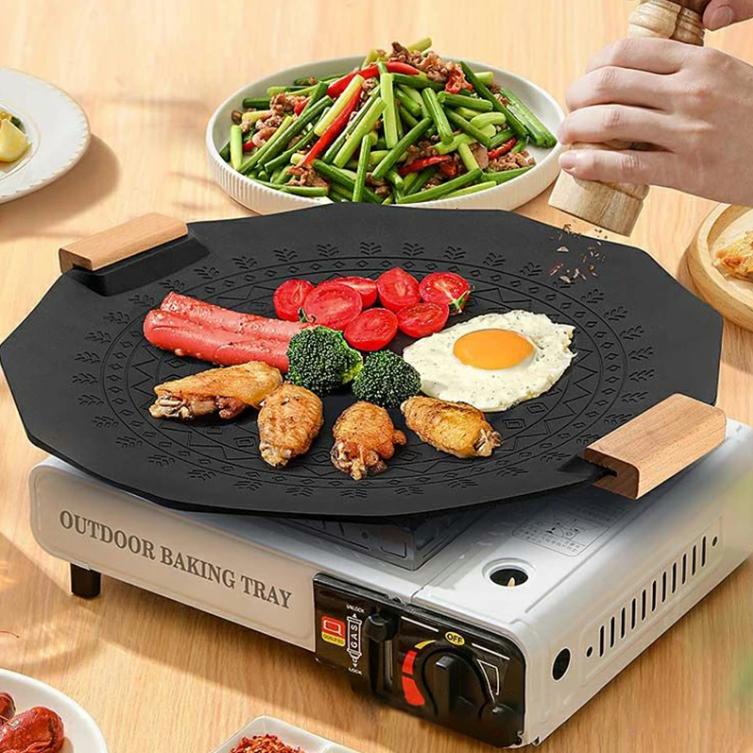 丸型 フライパン マルチグリドルパン グリルパン 35cm キャンプ飯 鉄板