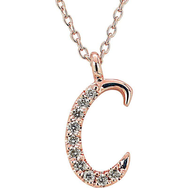 新春セール スイートテン・ダイヤモンド 正規品Sweet 10 Diamond イニシャル「C」 18金ピンクゴールドダイヤモンドイニシャルペンダント「 【F1446236850】(50609円)