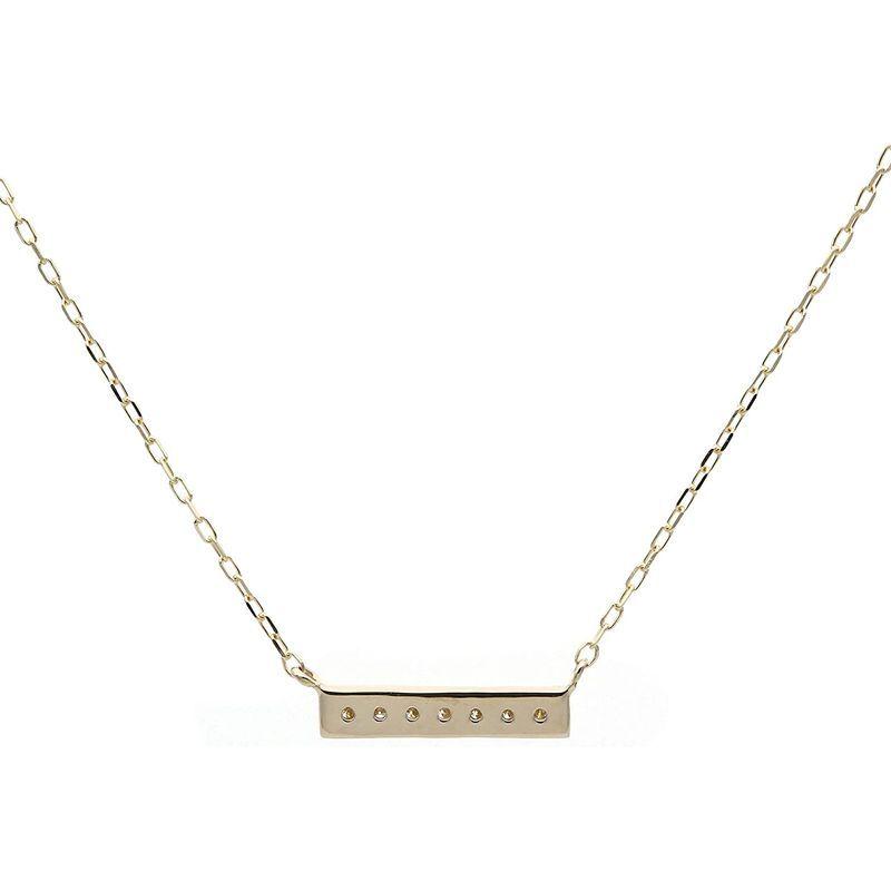 L&Co. (エルアンドコー) ペーパーバッグ&ペーパーボックス付 K10 バー モチーフ ダイヤモンド ペンダント ネックレス 66-76 L&Co. 66-76 KUE1509210390(13868円)