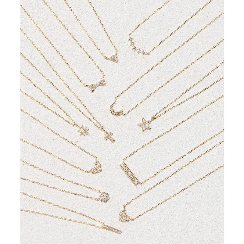 L&Co. (エルアンドコー) ペーパーバッグ&ペーパーボックス付 K10 バー モチーフ ダイヤモンド ペンダント ネックレス 66-76 L&Co. 66-76 KUE1509210390(13868円)