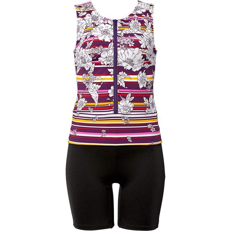 ワコール/スイムウェア セパレート水着 ゆったりシェイプ ファスナー付き フィットネス SWS367 レディース VI 9M セパレート水着 ゆったりシェイプ ファスナー付き フィットネス SWS367 レディース VI 9M