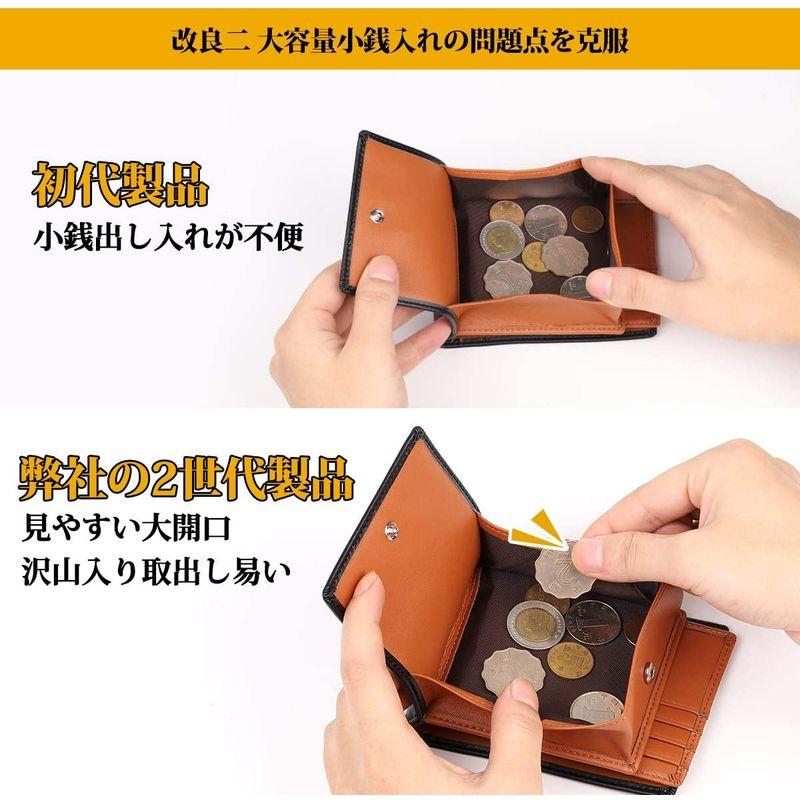 一流 財布 職人 が作る 2つ折財布 大容量 二つ折り 財布