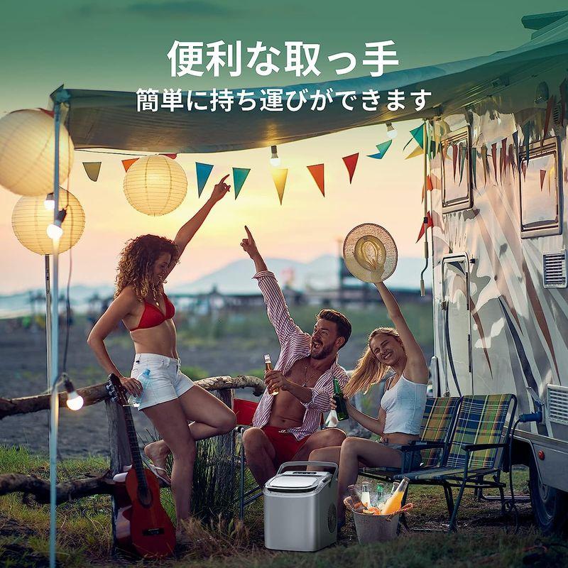 製氷機　FREE　VILLAGE　最短6分　家庭用　簡　自動製氷機　業務用　1日12Kg　タンク容量1.9L　静音　小型高速製氷機　毎回９個