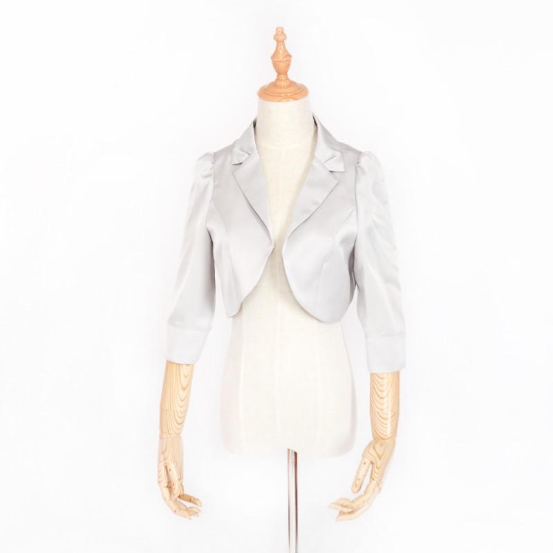 ボレロ レンタル ベージュ グレー 七分袖38 9号 七分袖42 13号 | ブランド登録なし | 03