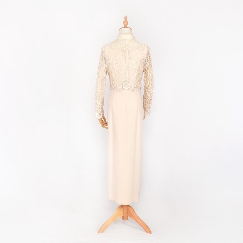 ドレス レンタル 4点セット ベージュ ロング ボレロ 付き 9号 〜 11号 | ブランド登録なし | 02