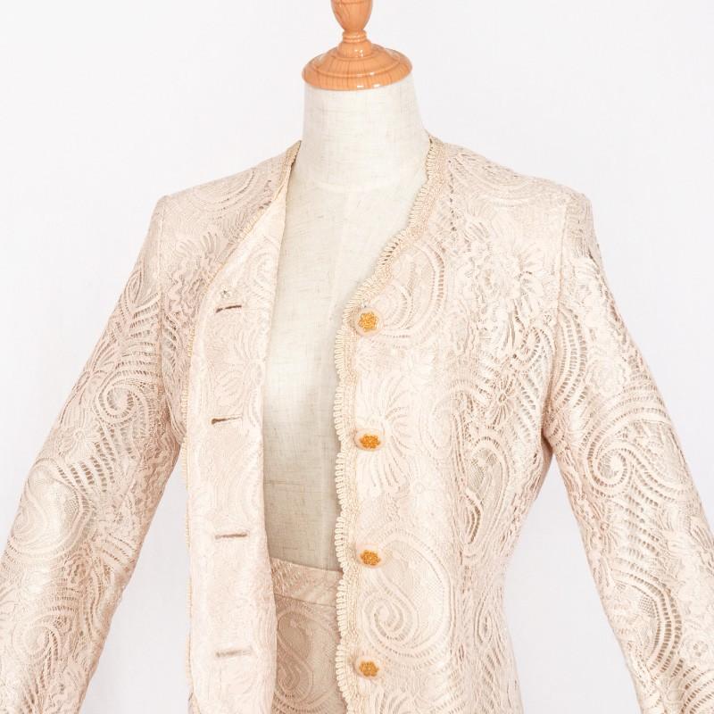 ドレス レンタル 4点セット ベージュ レース ２ピース 11号 | ブランド登録なし | 03