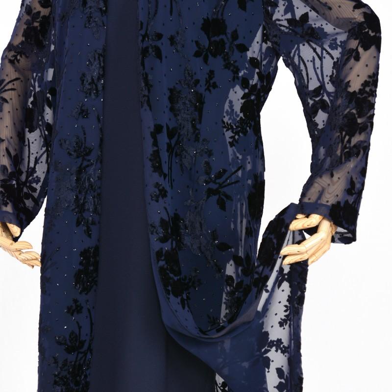 ドレス レンタル 4点セット ネイビー フロッキー レース 13号 | ブランド登録なし | 03