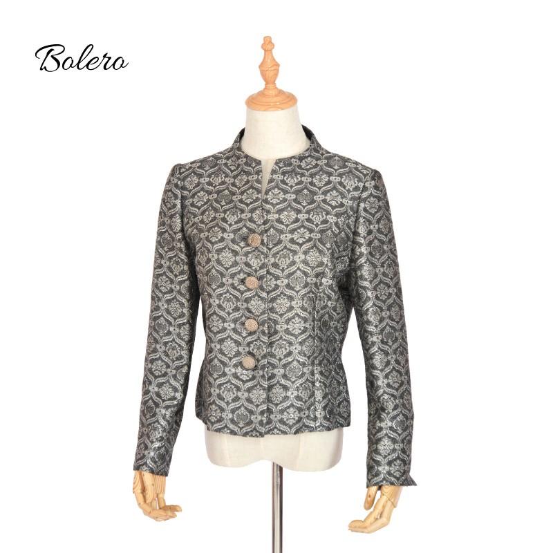 ドレス レンタル 5点セット セットアップ スリットスカート (マーメイドスカート) シルバー スタンド カラー 11号 | ブランド登録なし | 07