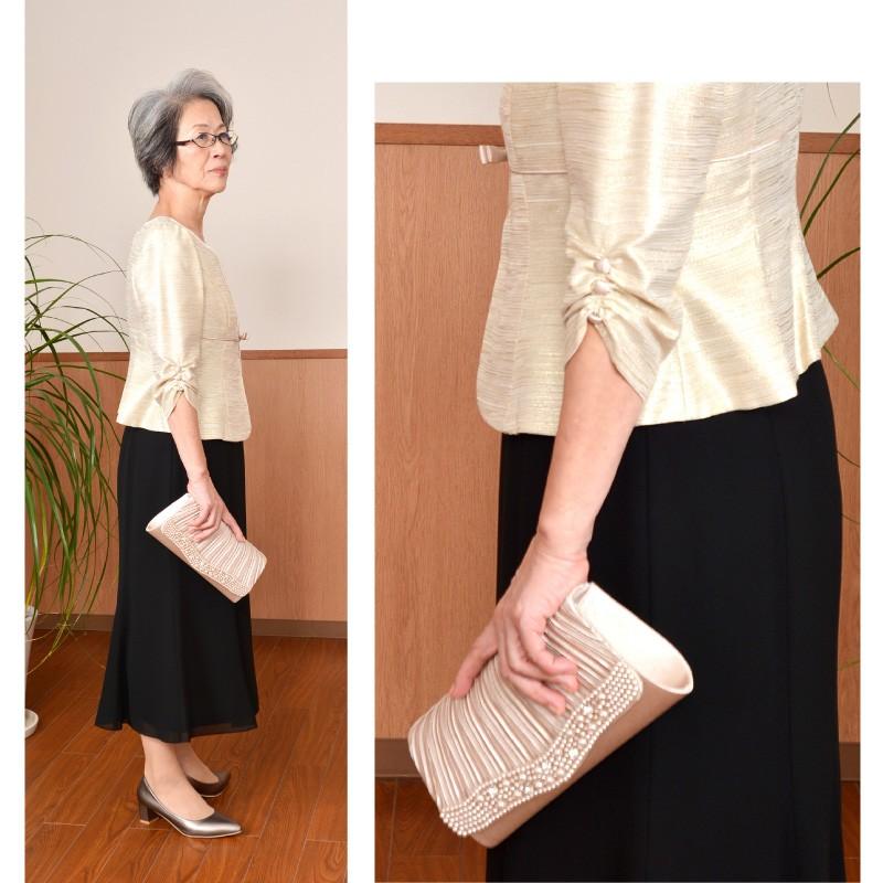 ドレス レンタル セットアップ 5点セット マーメイド スカート ベージュ リボン 13号 | ブランド登録なし | 01