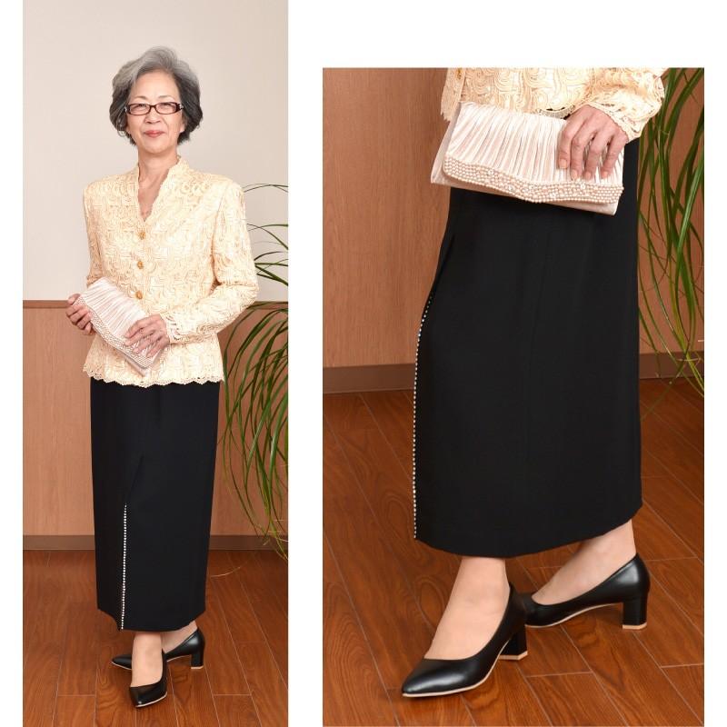 ドレス レンタル セットアップ 5点セット スリットスカート (マーメイドスカート) ベージュケミカルレース13号 | ブランド登録なし | 04