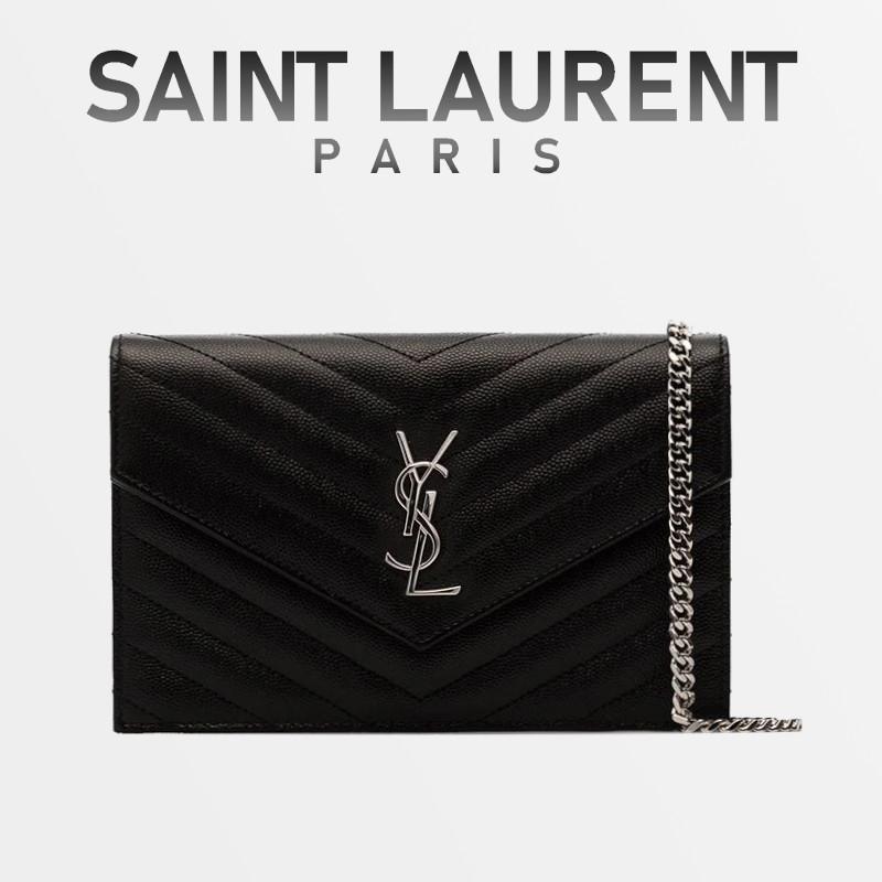 SAINT LAURENT サンローラン YSL モノグラム エンベロープ チェーン 