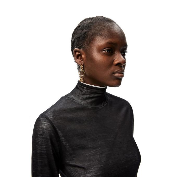 LOEWE ロエベ Anagram asymmetric earrings アナグラム ロゴ アシンメ