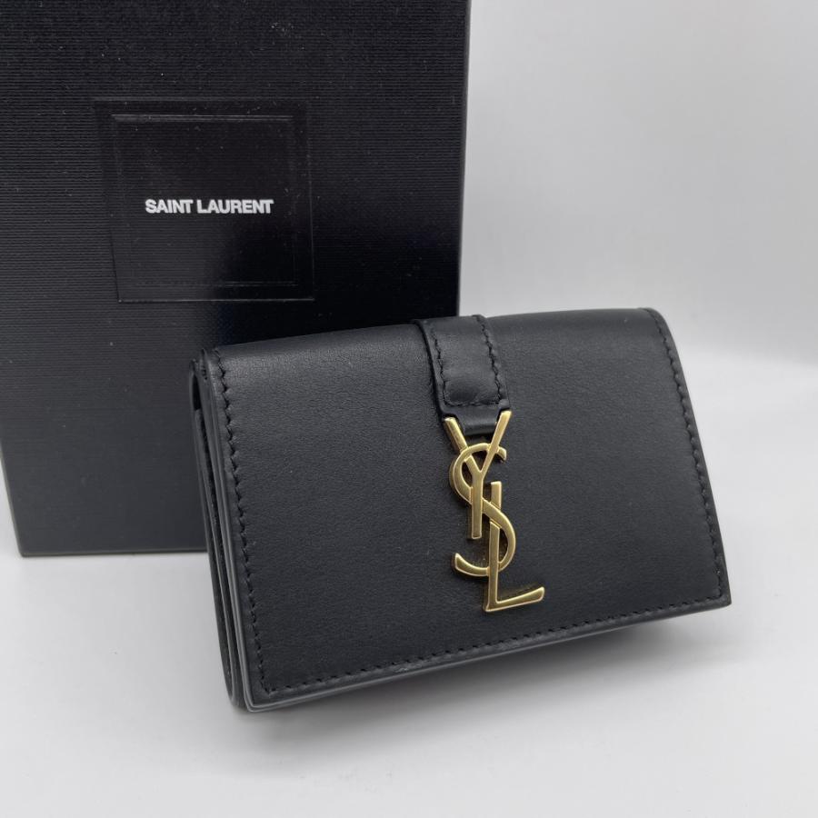 SAINT LAURENT サンローラン YSL モノグラム ロゴ タイニー ウォレット  