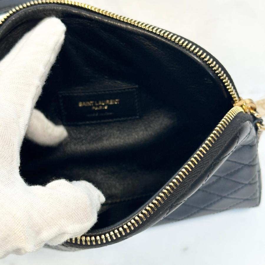 SAINT LAURENT サンローラン ギャビー チェーンポーチ BLACK SAINT LAURENT サンローラン ギャビー チェーンポーチ BLACK