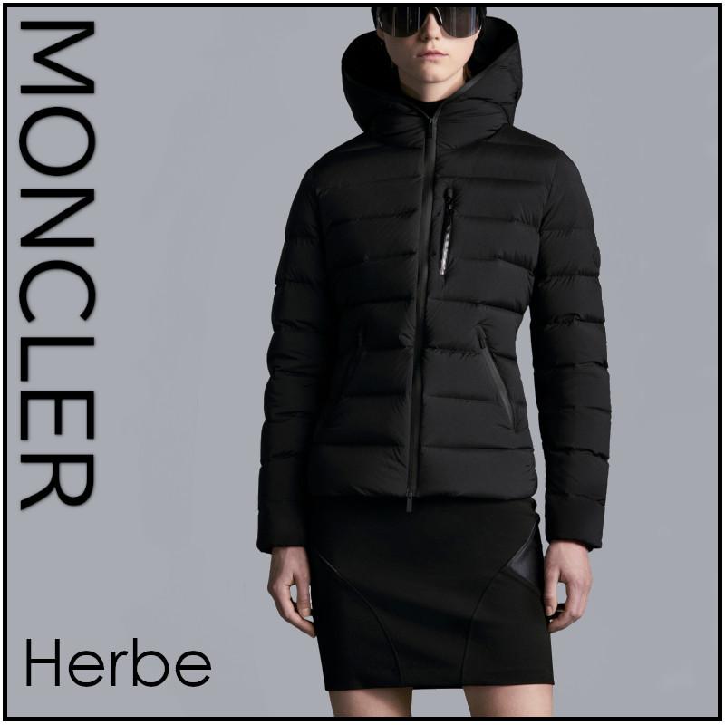 MONCLER モンクレール HERBE エルブ 黒 ロゴ 袖 ワッペン フーデッド  
