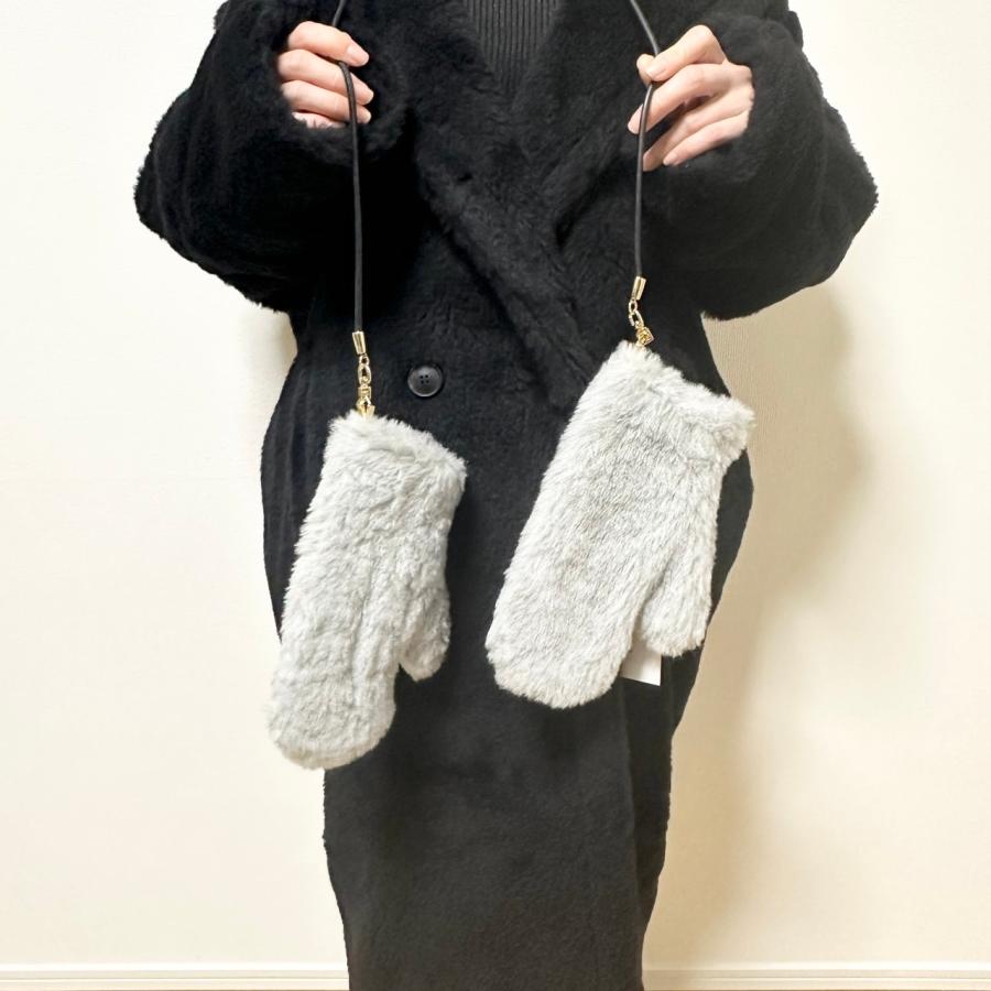 MaxMara ミトン OMBRAT テディベア-グレー SM Max Mara（マックスマーラ） MAX MARA OMBRAT TEDDY テディ ベア