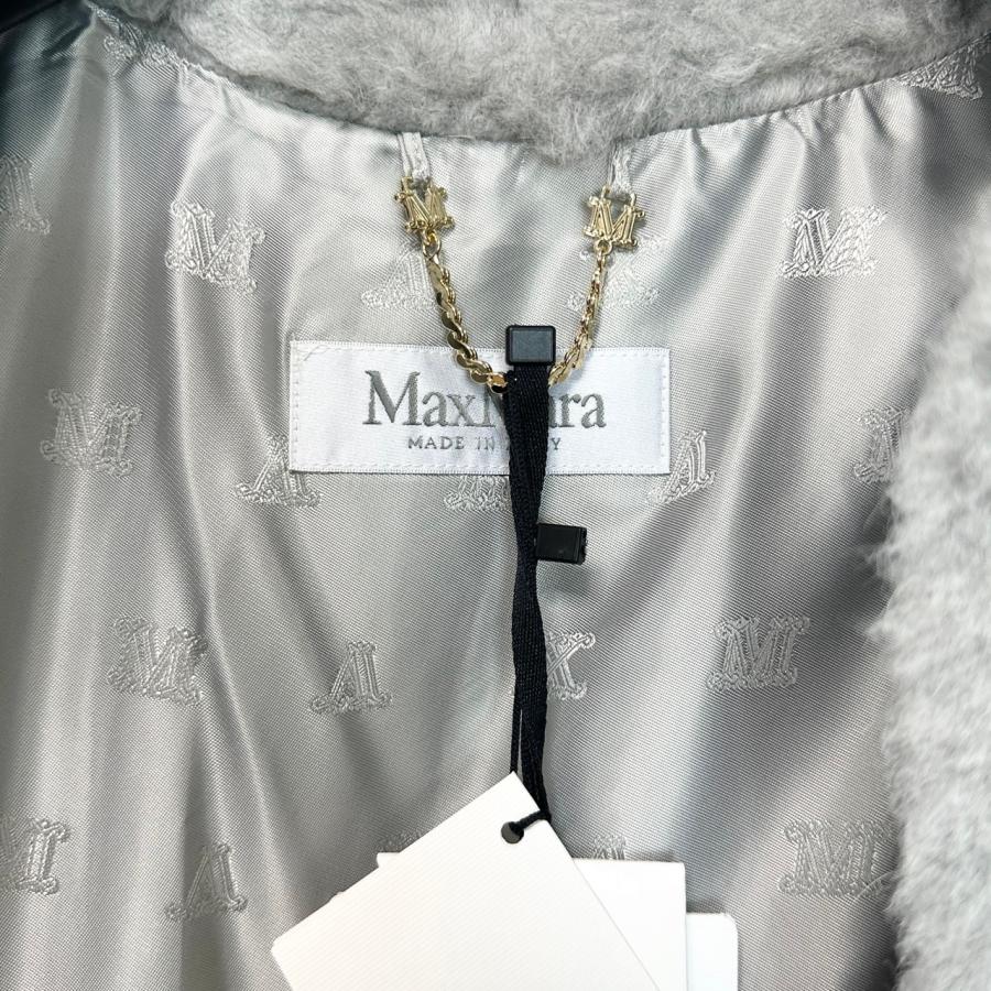 MAX MARA TEBE テディケープ ポンチョ 4736074206 001 CAMEL WHITE BLACK ＝現在イタリアより輸送中　届き次第発送します＝の画像