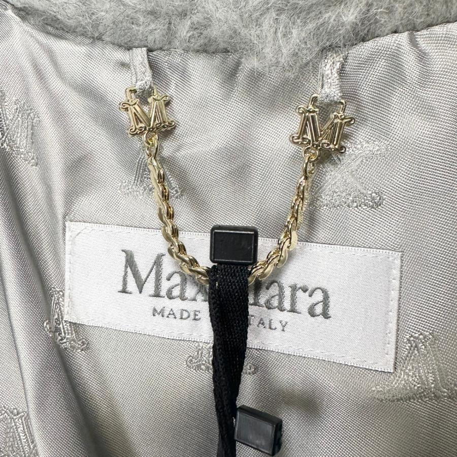 MAX MARA TEBE テディケープ ポンチョ 4736074206 001 CAMEL WHITE BLACK ＝現在イタリアより輸送中　届き次第発送します＝の画像