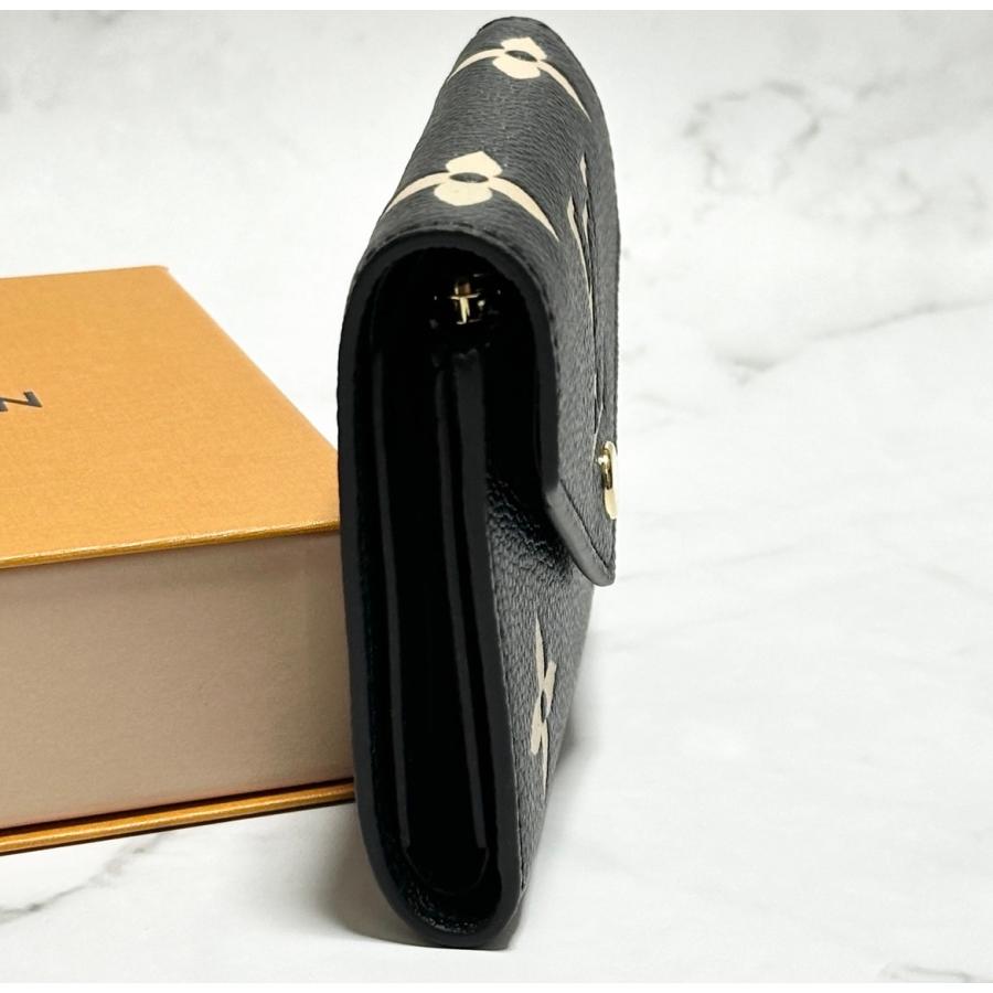 ルイヴィトン バイカラー ポルトフォイユ ヴィクトリーヌ ブラック 折り財布 LOUIS VUITTON（ルイ・ヴィトン） PORTEFEUILLE VICTORINE
