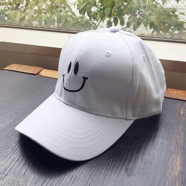 キャップ 刺繍 スマイル にこちゃんマーク スマイリー 帽子 無地