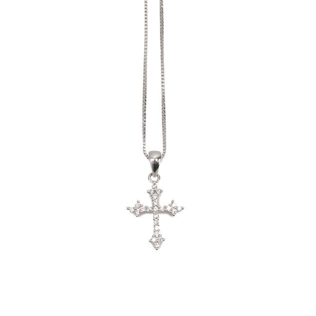 ネックレス ミニ ゴシック クロス Czダイヤ キュービックジルコニア ベネチアンチェーン ペンダント レディース 女性用 十字架 メール便送料無料 201213 べっぴんkobe 通販 Yahoo ショッピング
