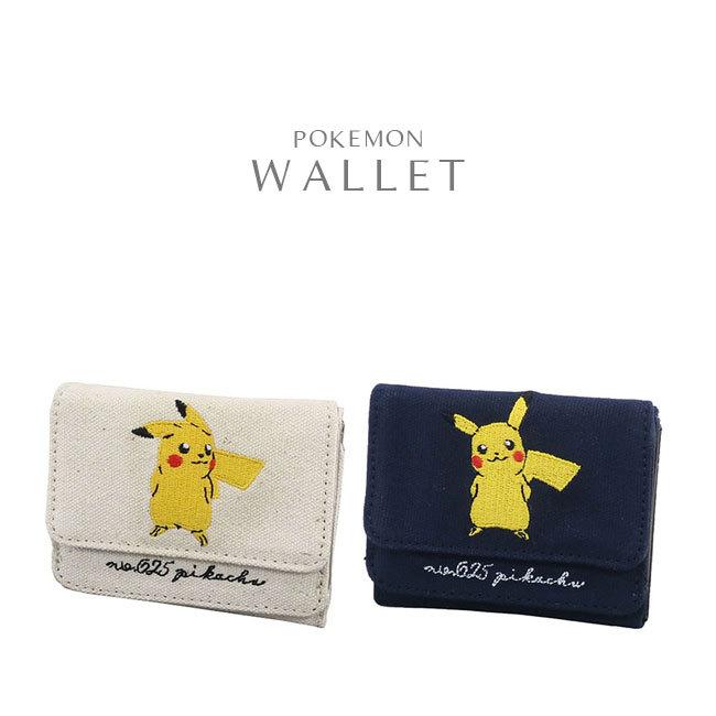 三つ折り財布 ポケモン ピカチュウ 刺繍 ポケットモンスター 三つ折り財布 ポケモン ピカチュウ 刺繍 ポケットモンスター