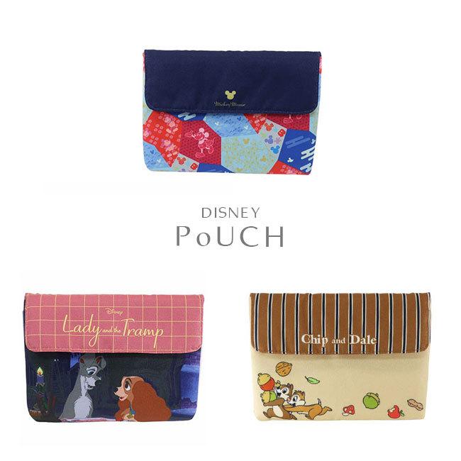 母子手帳ケース スリム マルチケース 特価ブランド ミッキー フレンズ わんわん物語 チップ フラットポーチ Disney マルチポーチ デール メール便対応 トラベルケース