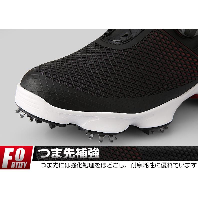 PGM ゴルフシューズ ダイヤル式 BOA ソフトスパイク 快適 防水 紐なし golf 25.0cm~28.0cm 118gsh19 0cm 5cm ゴルフシューズ