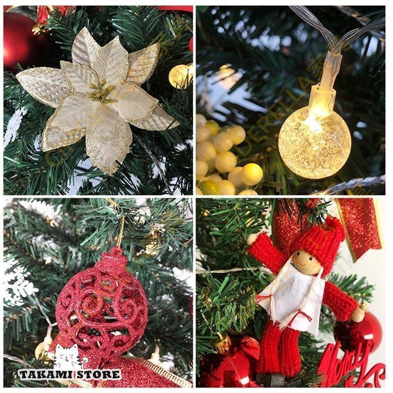 クリスマスツリー オーナメントセット オーナメント LED christmas Xmasツリーセット ツリー プレゼント 雰囲気 飾り 安い 180cm クリスマスツリーセット プレゼント ショップ 喫茶店