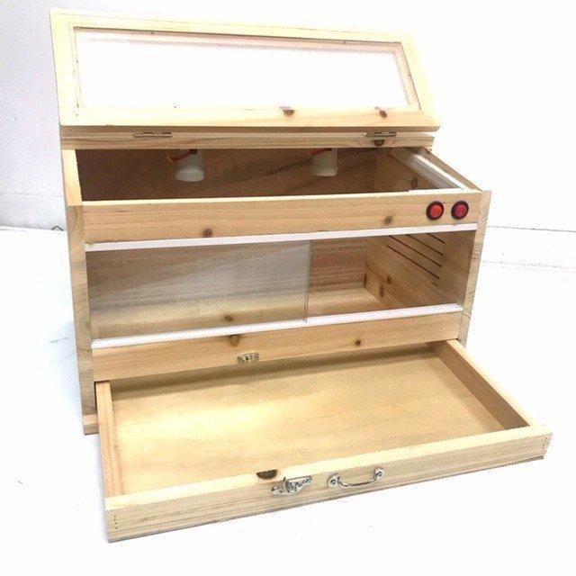 爬虫類ケージ 飼育ケージ 両生類 小動物 飼育ケース 木製 ペットゲージ ハウス アクリル板 ガラスケージ 照明 コンセント式 イグアナ トカゲ リクガメ