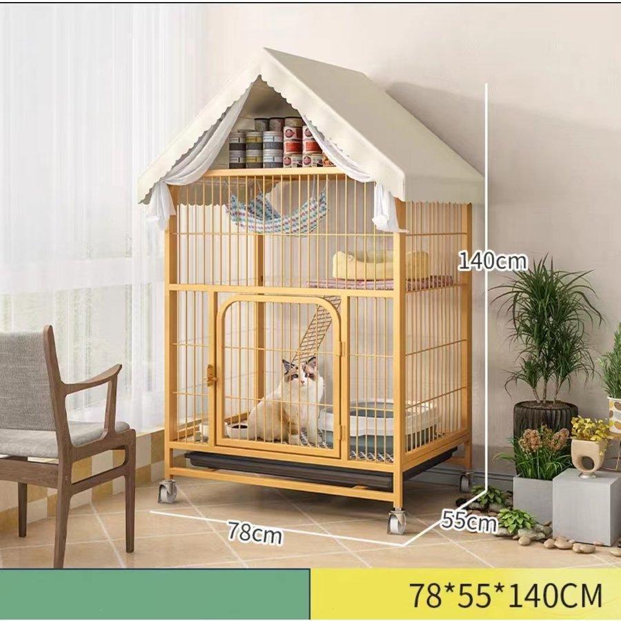 キャットケージ 大型 ペットケージ 折りたたみ 簡単組み立て 屋根付 収納ボックス付き 金属ワイヤー 頑丈 猫ハウス 2段 3段 室内飼い 保護 脱走防止 おしゃれ 猫 ケージ キャットケージ 2/3段 木製 キャスター付き 棚板付き 広々 大型 高級感 おしゃれ キャットハウス 留守番 保護 脱走防止 多頭飼い 杉天然木 UO1236058634(11362円)